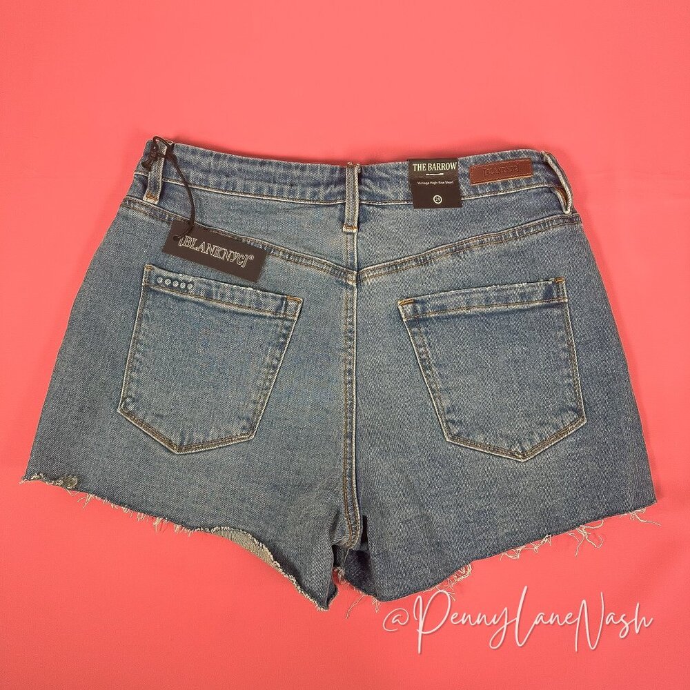 NWT BlankNYC The Barrow Higher Power Shorts In Blue - Picture 7 of 9